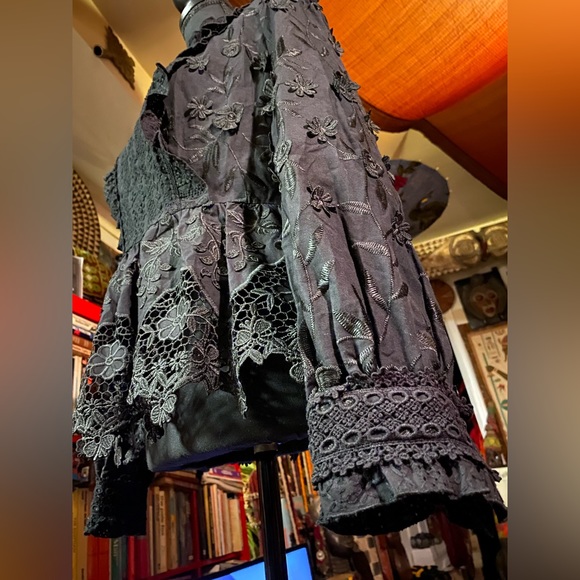 ANNA SUI x INC Victorian Style Blouse, 6 - Picture 10 of 11